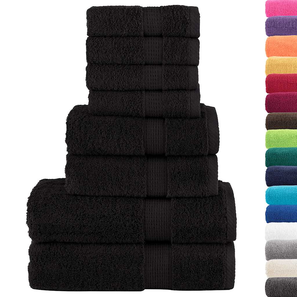 håndklæder 8 stk. Premium SOLUND 600 g/m2 sort