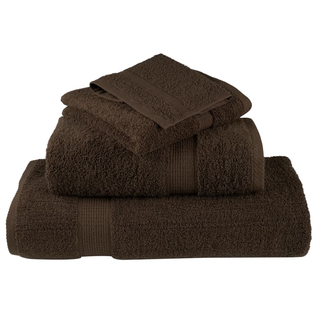 håndklæder 6 stk. Premium SOLUND 600 g/m2 brun