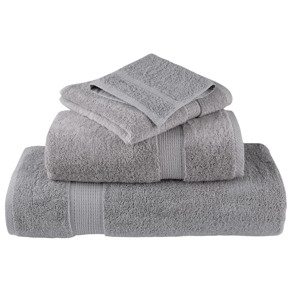 håndklæder 6 stk. Premium SOLUND 600 g/m2 grå