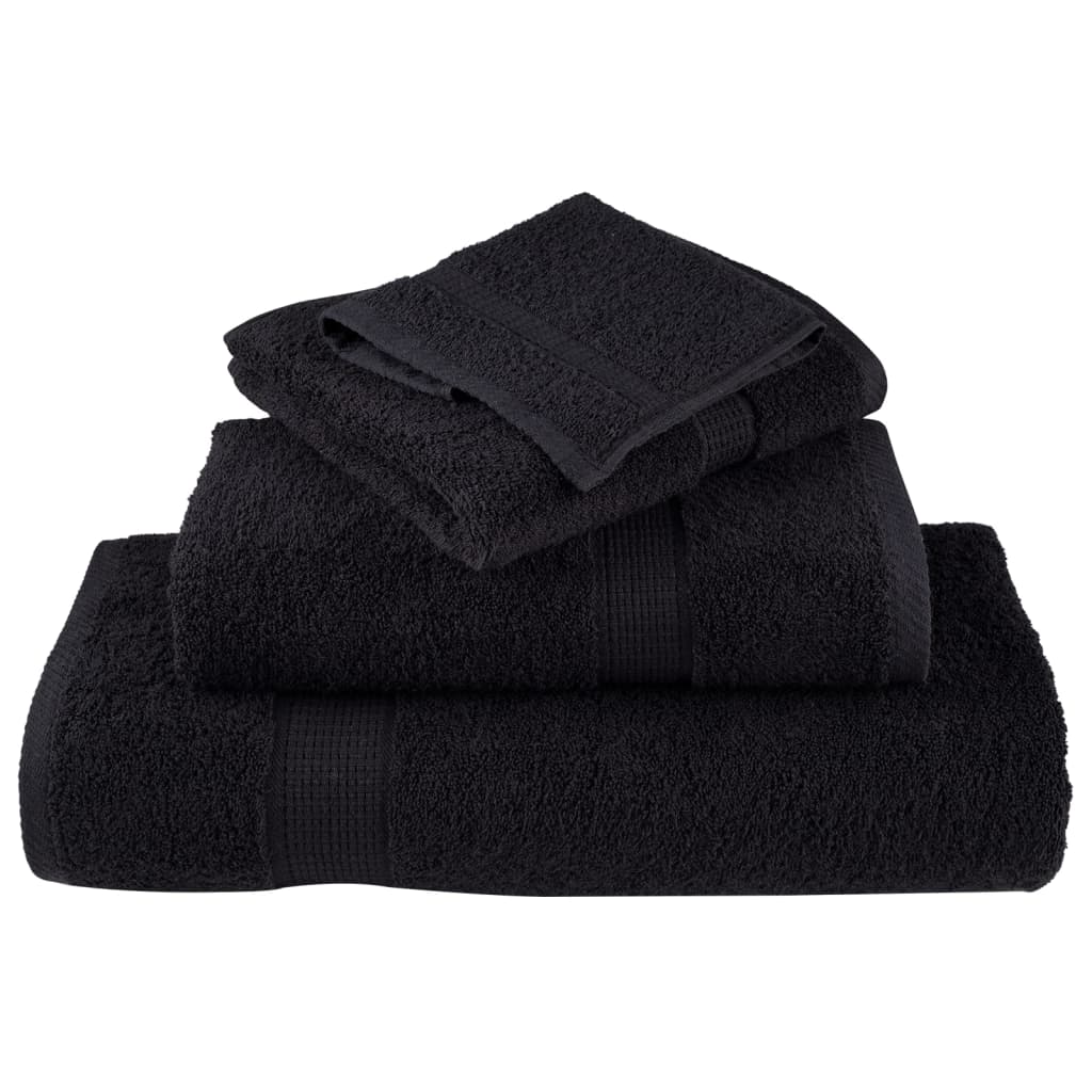 håndklæder 6 stk. Premium SOLUND 600 g/m2 sort