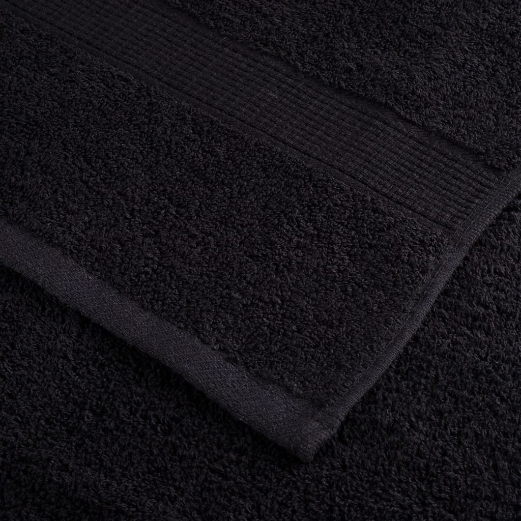 håndklæder 6 stk. Premium SOLUND 600 g/m2 sort