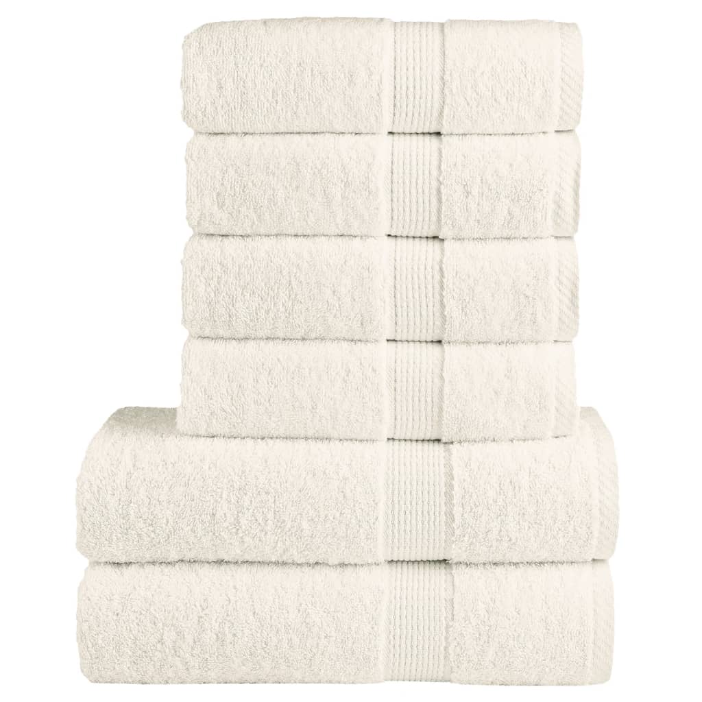 håndklæder 6 stk. Premium SOLUND 600 g/m2 creme