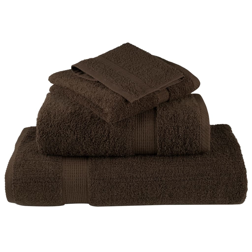 håndklæder 12 stk. Premium SOLUND 600 g/m2 brun