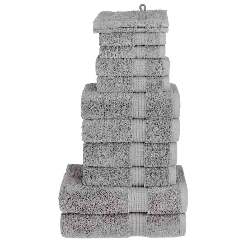 håndklæder 12 stk. Premium SOLUND 600 g/m2 grå