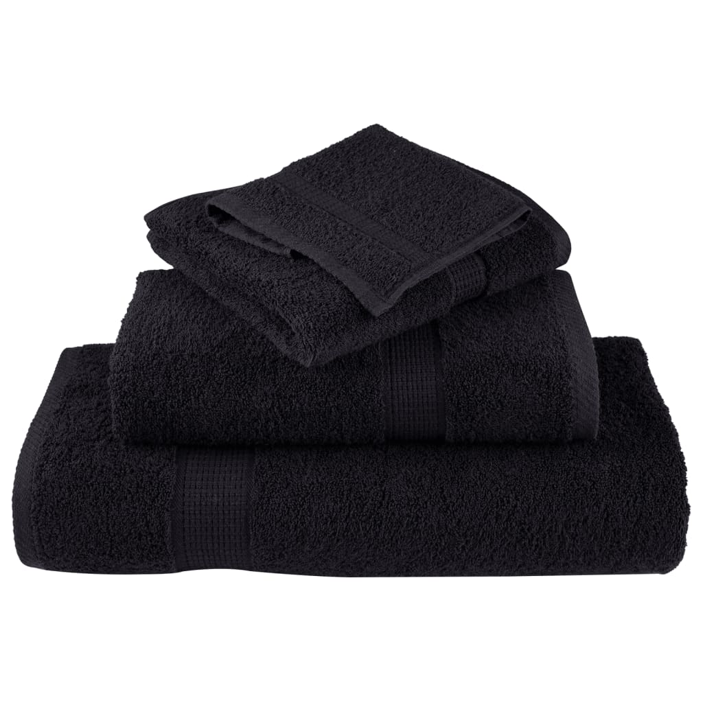 håndklæder 12 stk. Premium SOLUND 600 g/m2 sort