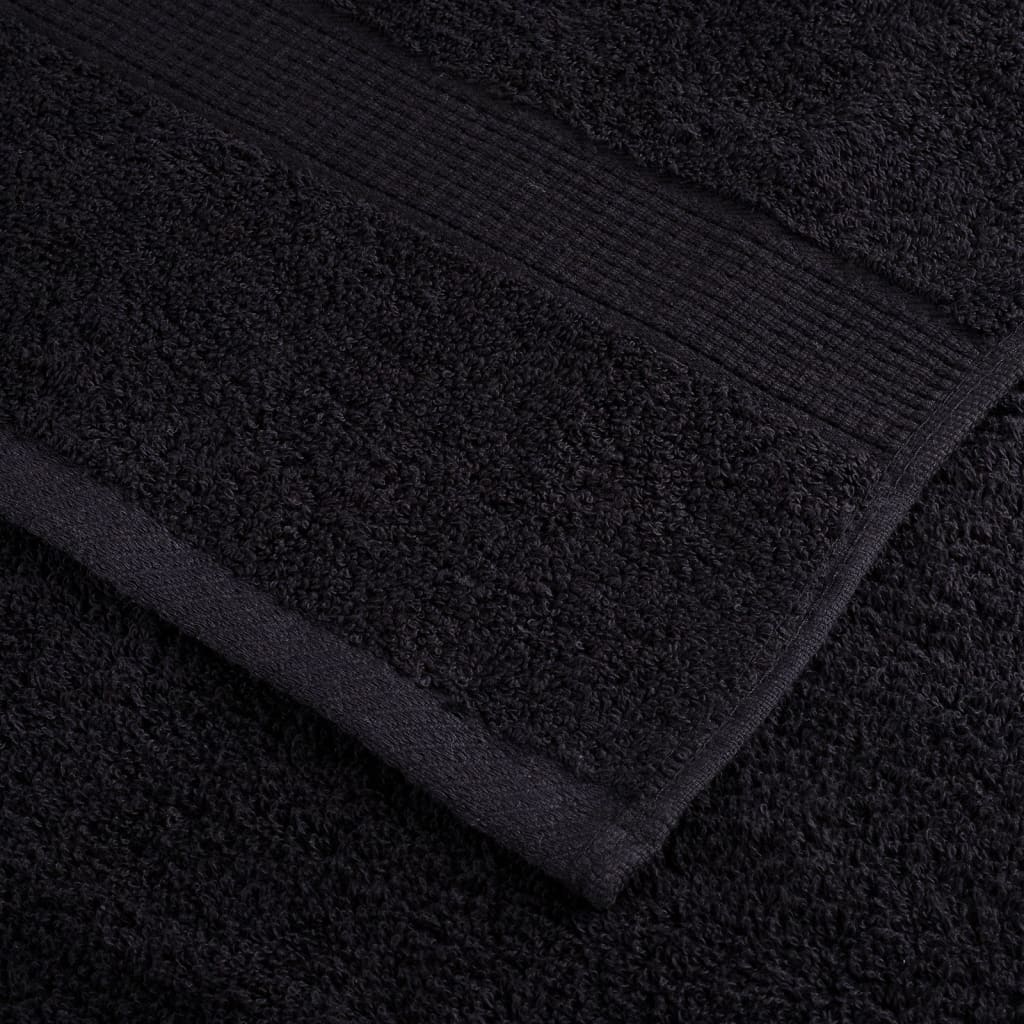 håndklæder 12 stk. Premium SOLUND 600 g/m2 sort