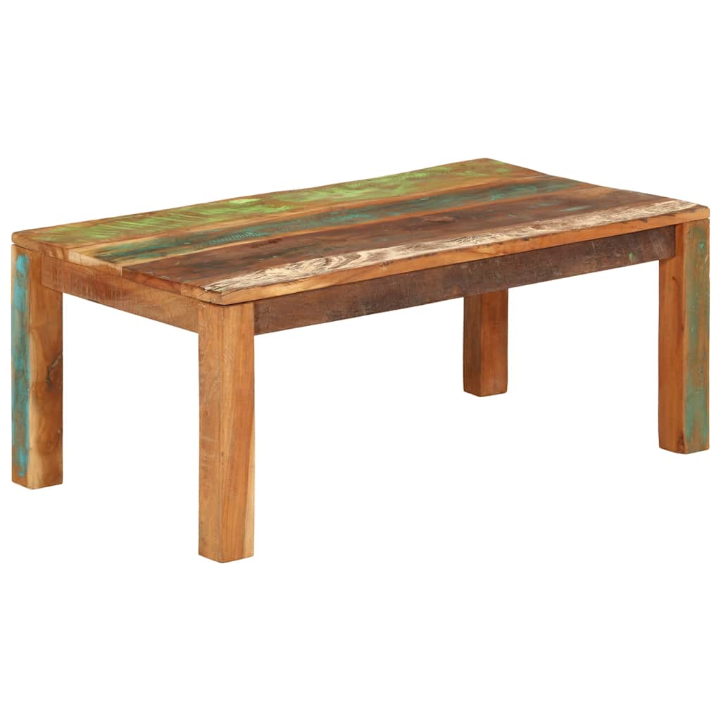 sofabord 110x55x40 cm Massivt genvundet træ