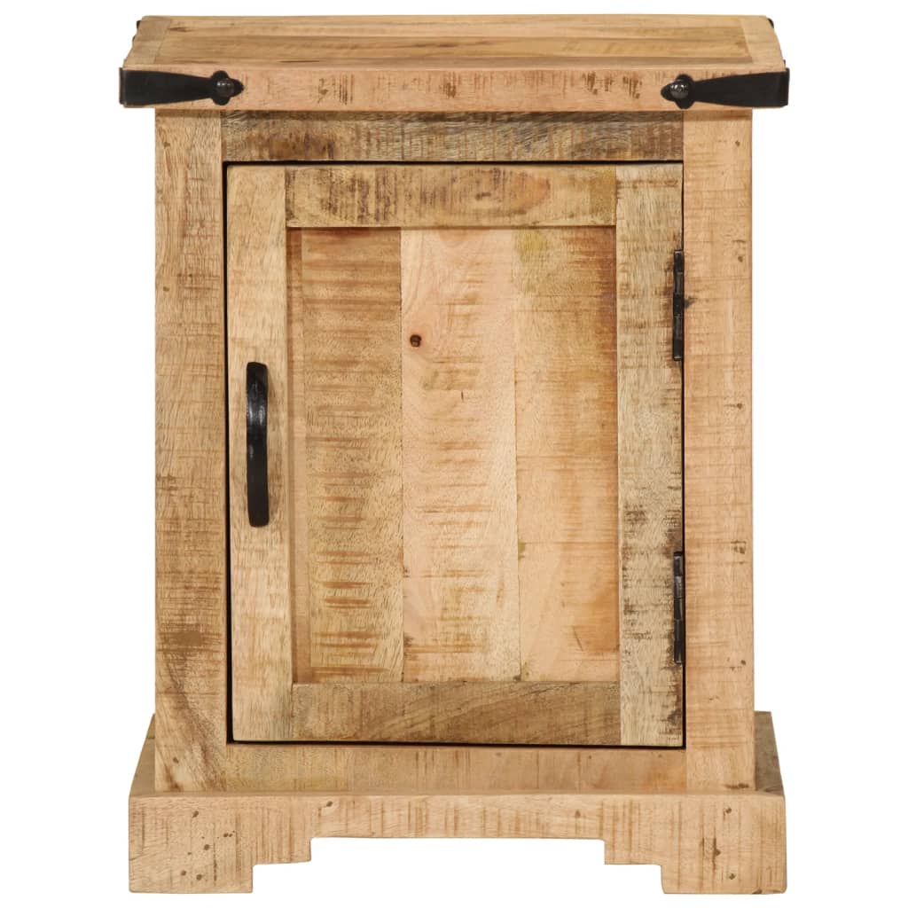 sengebord 40x35x50 cm massivt mangotræ