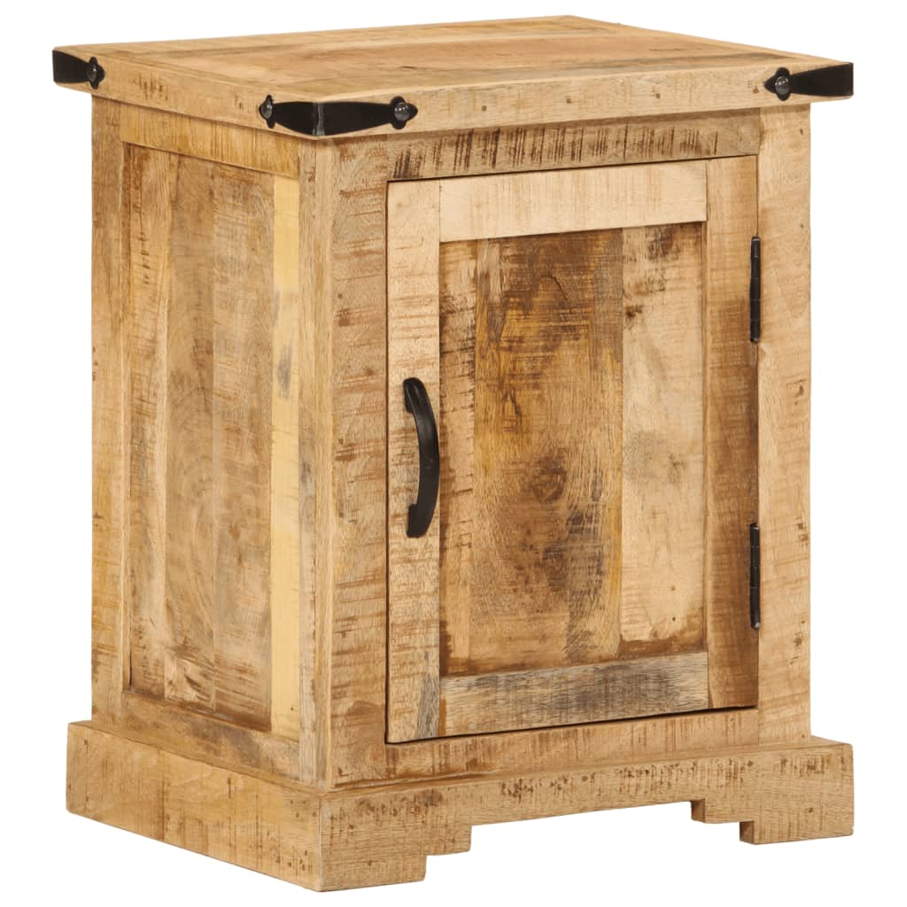 sengebord 40x35x50 cm massivt mangotræ
