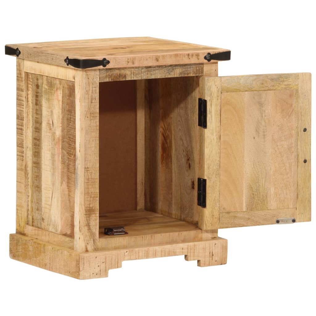 sengebord 40x35x50 cm massivt mangotræ
