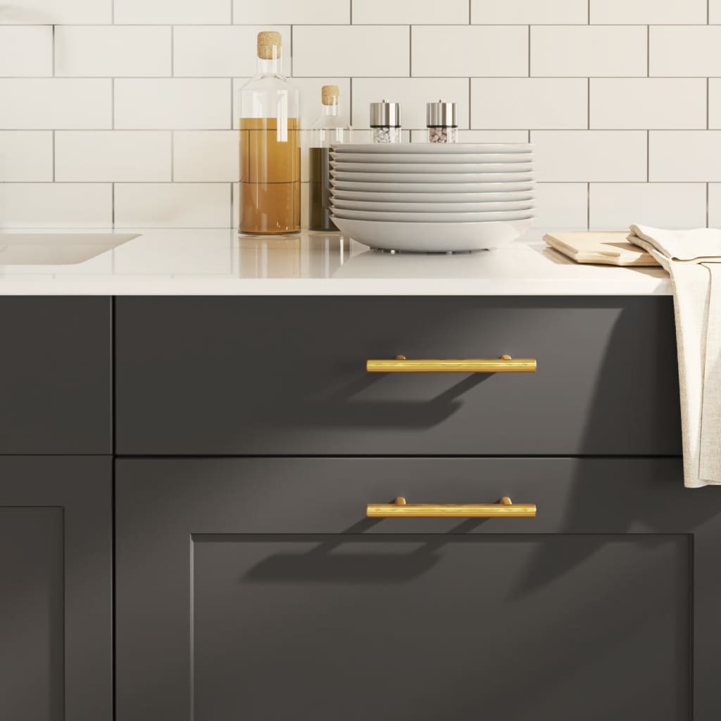 skabshåndtag 20 stk. 96 mm rustfrit stål guldfarvet