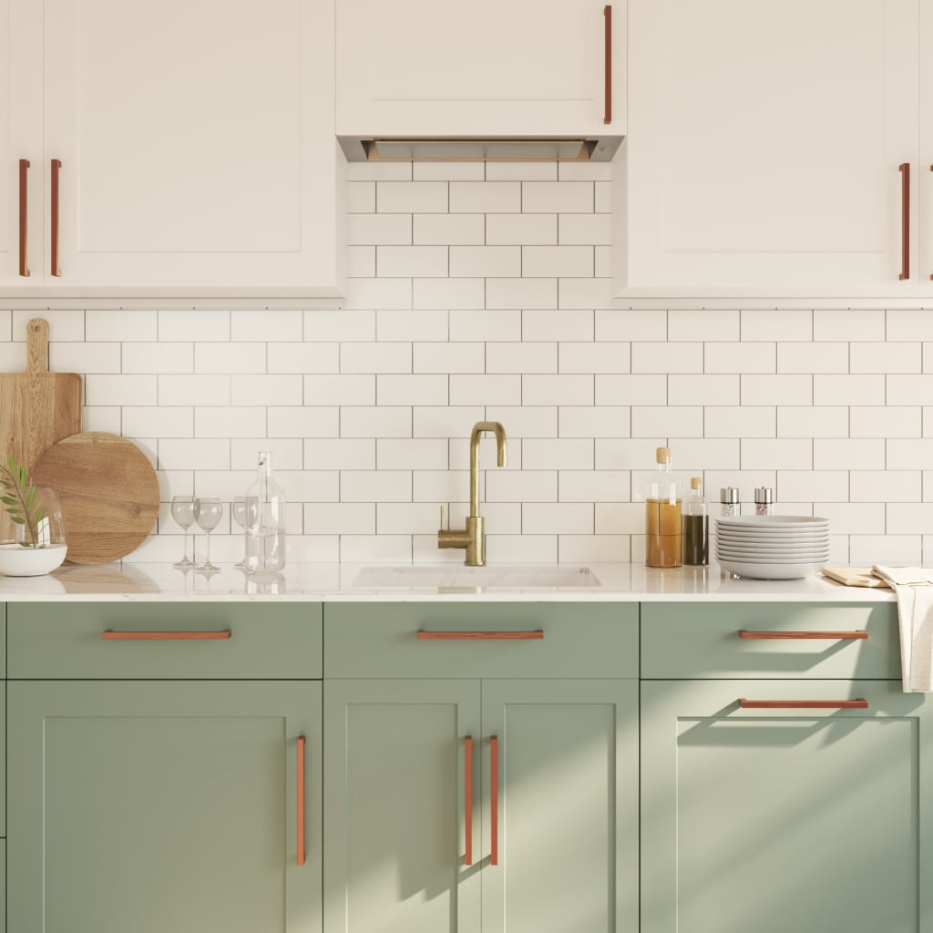 skabshåndtag 20 stk. 224 mm rustfrit stål bronzefarvet