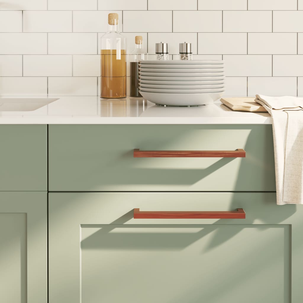 skabshåndtag 10 stk. 224 mm rustfrit stål bronzefarvet