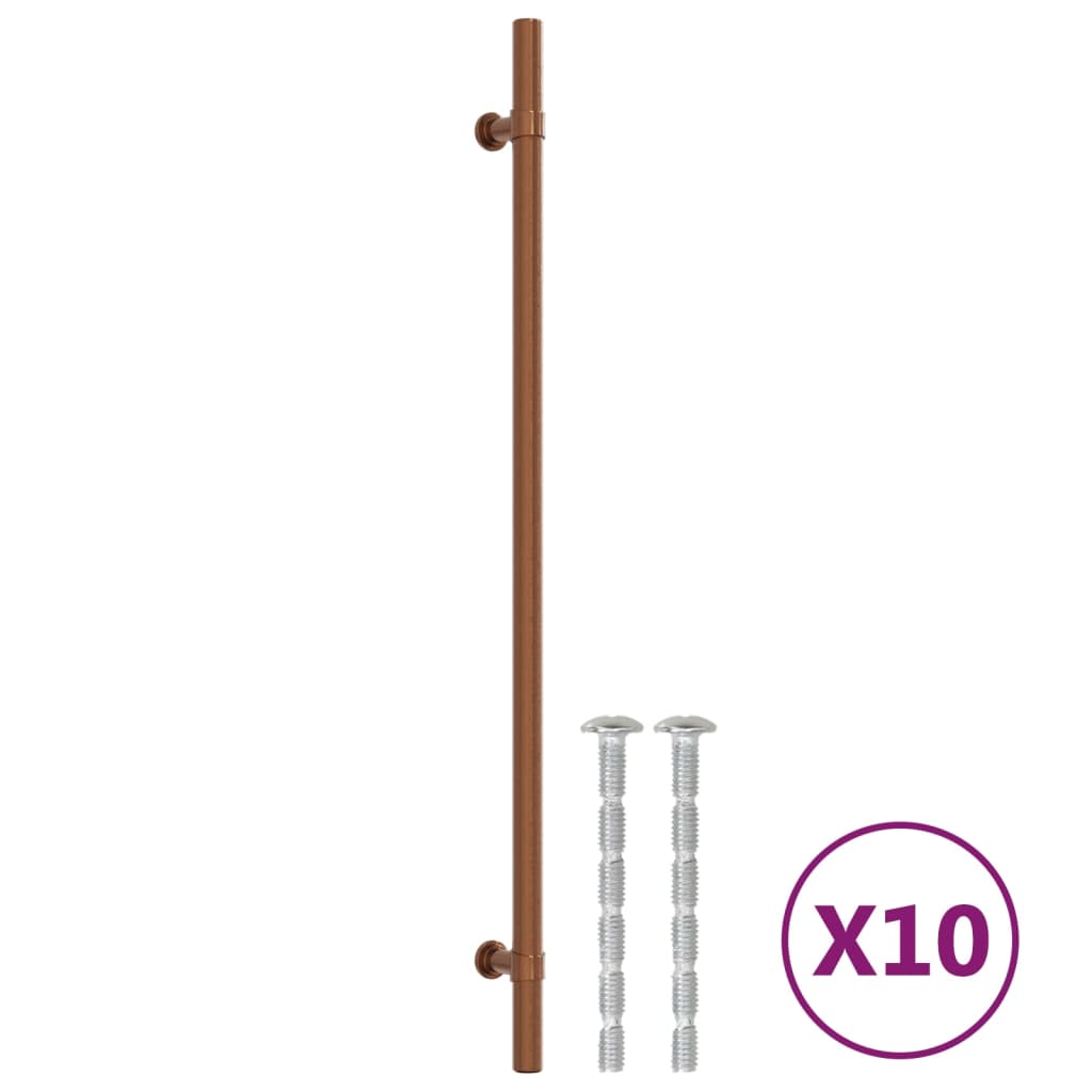 skabshåndtag 10 stk. 320 mm rustfrit stål bronzefarvet