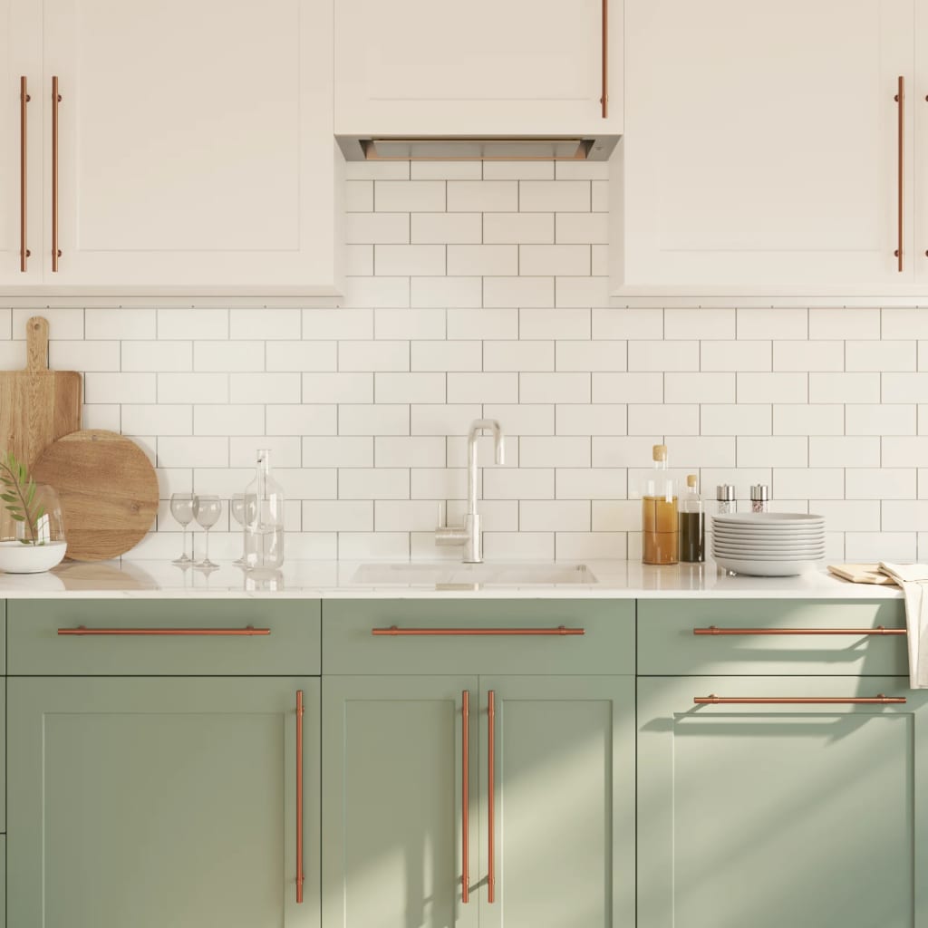 skabshåndtag 10 stk. 320 mm rustfrit stål bronzefarvet