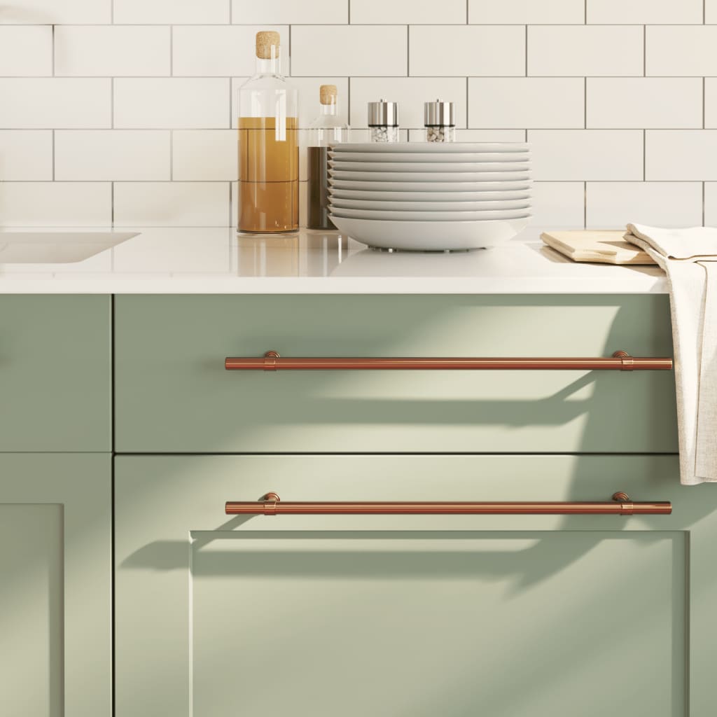 skabshåndtag 10 stk. 320 mm rustfrit stål bronzefarvet