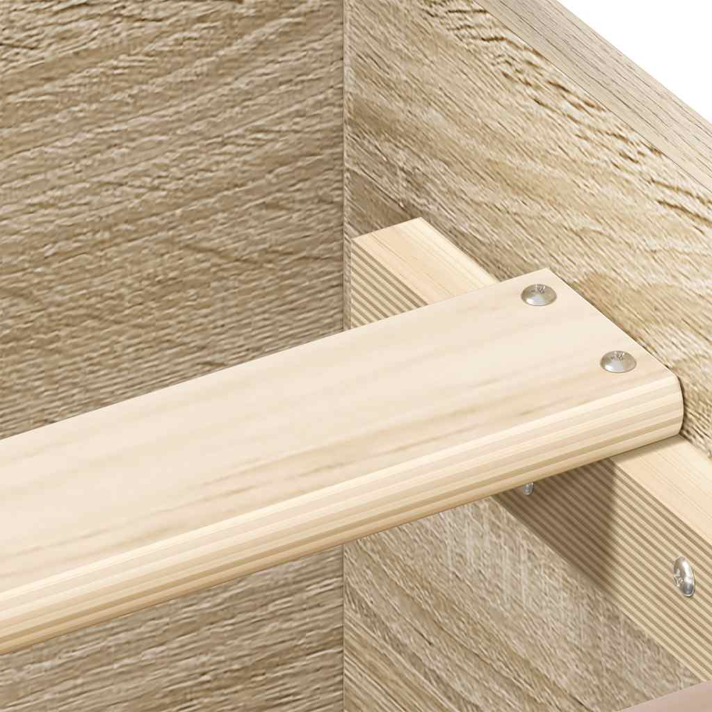 sengeramme 90x200 cm uden madras konstrueret træ sonoma-eg