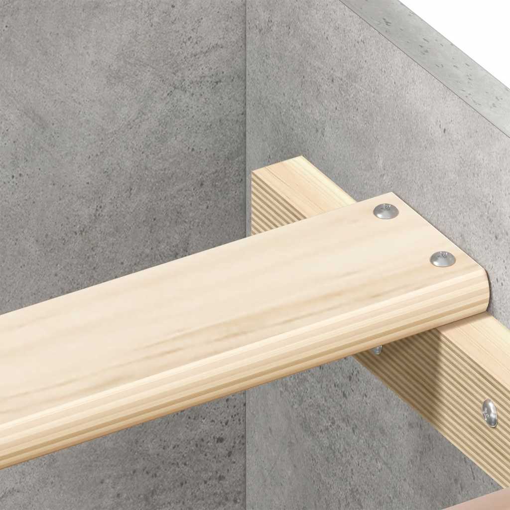 sengeramme 90x200 cm konstrueret træ betongrå