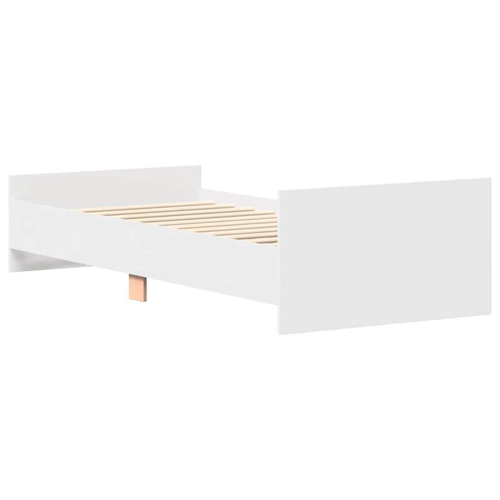 sengeramme 100x200 cm konstrueret træ hvid