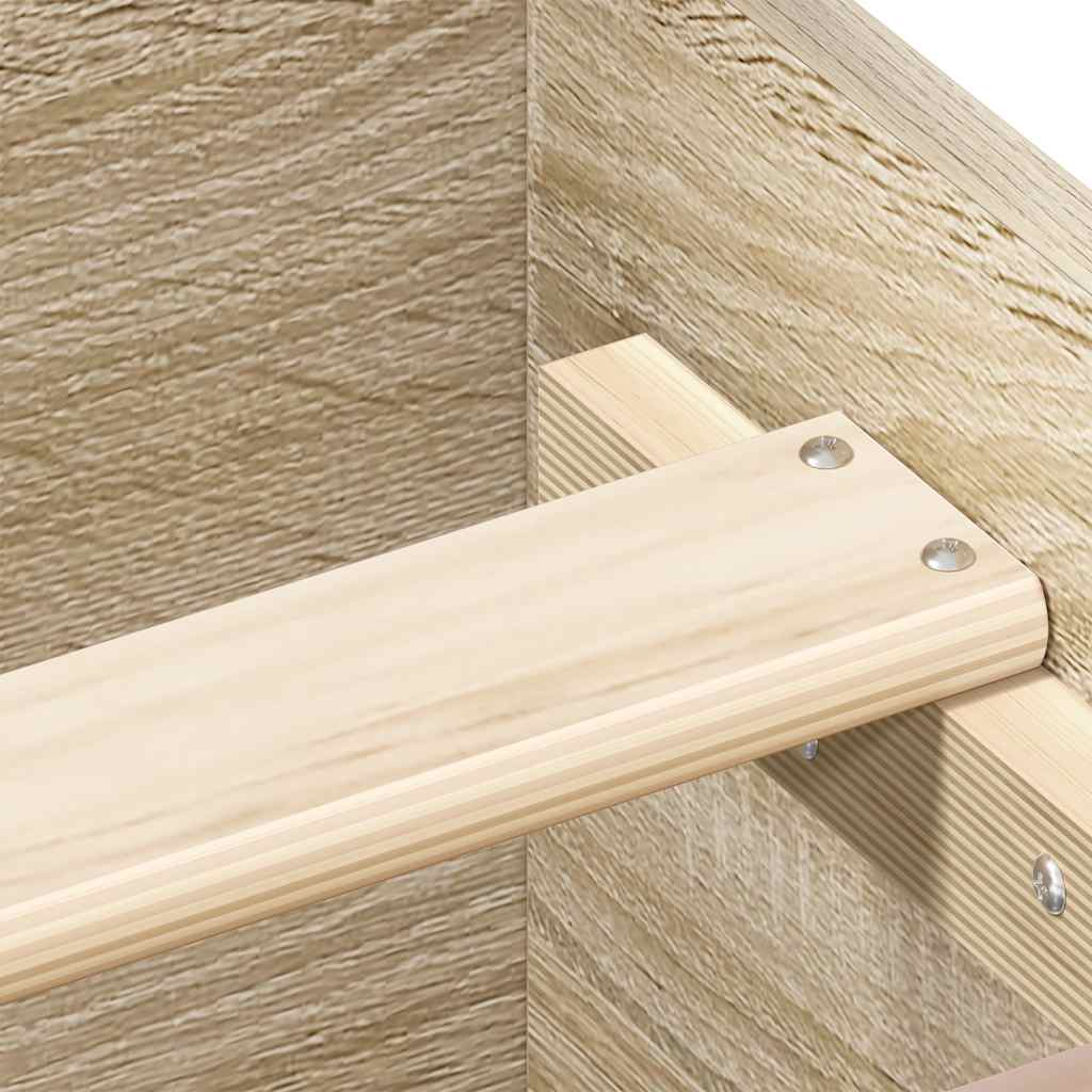 sengeramme 90x190 cm uden madras konstrueret træ sonoma-eg