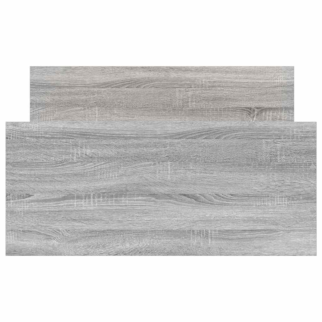 sengeramme 90x190 cm konstrueret træ grå sonoma-eg