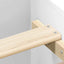 sengeramme 75x190 cm konstrueret træ hvid