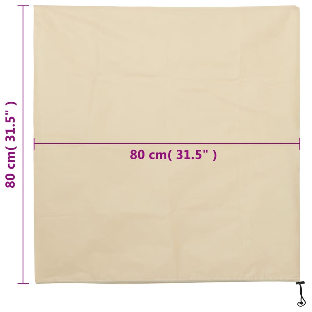 plantebeskyttelse med snore 4 stk. 70 g/m² 0,8x0,8 m