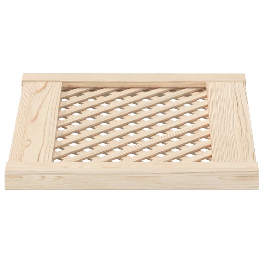 skabslåger 2 stk. 49,5x39,5 cm gitterdesign massivt fyrretræ