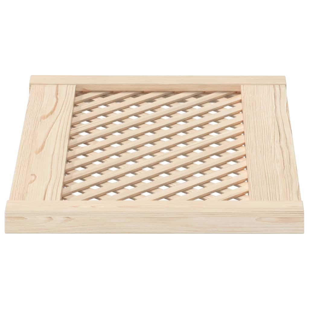 skabslåger 2 stk. 59,5x39,5 cm gitterdesign massivt fyrretræ