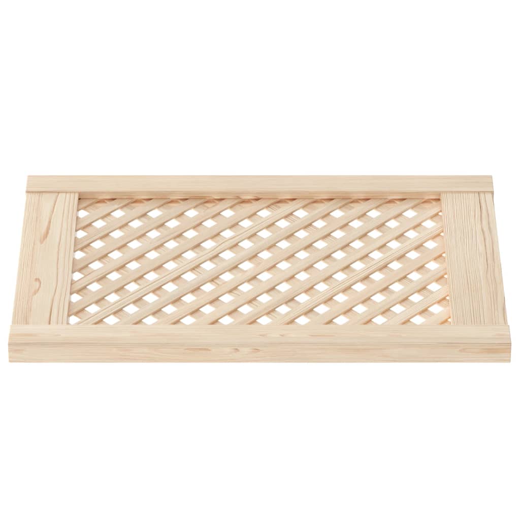 skabslåger 2 stk. 39,5x61,5 cm gitterdesign massivt fyrretræ