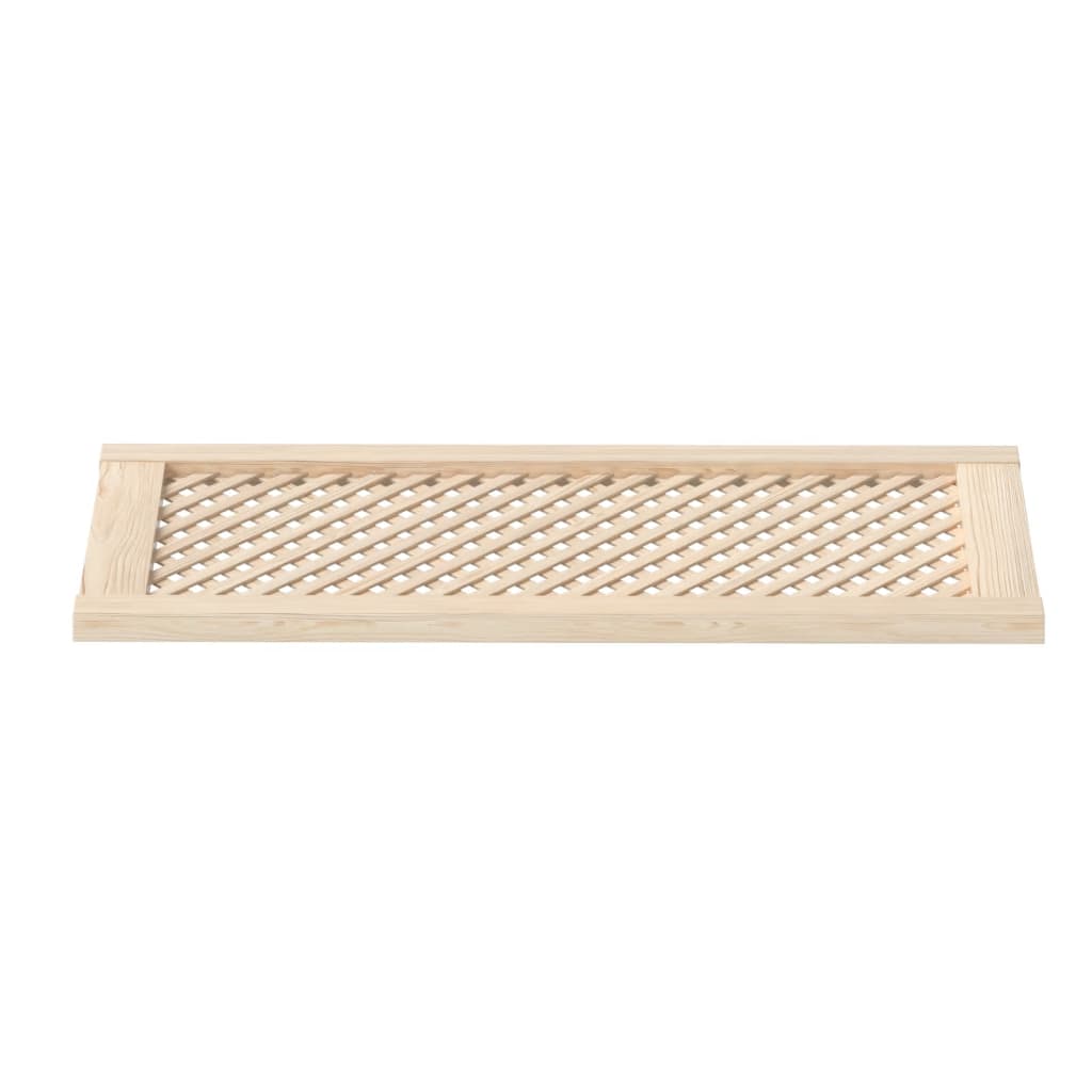 skabslåger 2 stk. 39,5x99 cm gitterdesign massivt fyrretræ