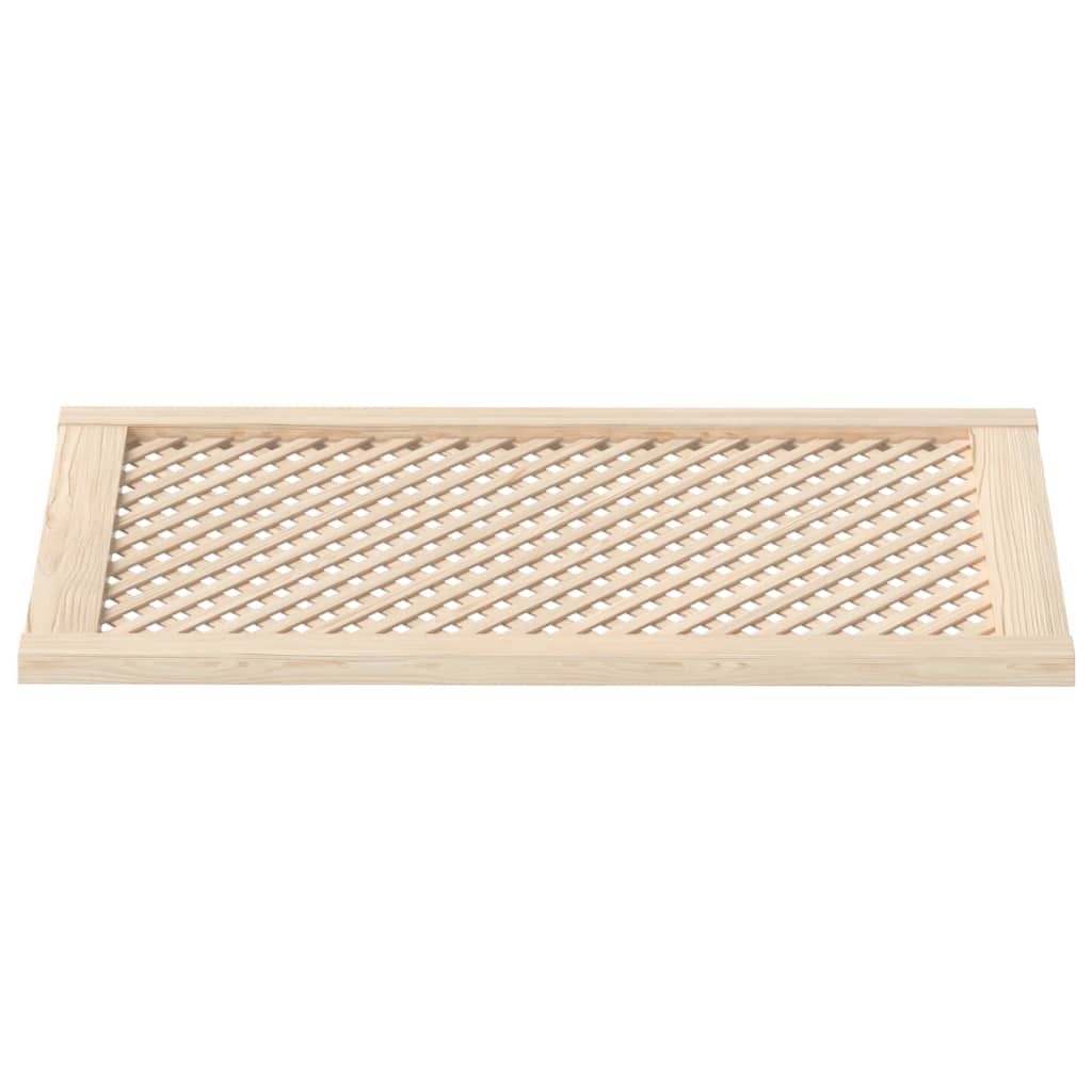 skabslåger 2 stk. 49,5x99 cm gitterdesign massivt fyrretræ