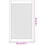 skabslåger 2 stk. 59,5x99 cm gitterdesign massivt fyrretræ