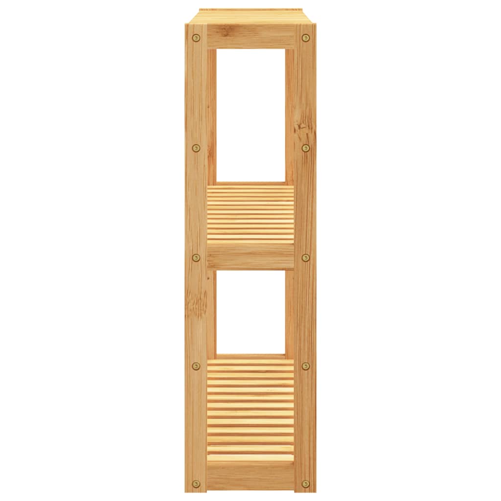 væghylde til badeværelse 3 hylder 60x15x54 cm bambus