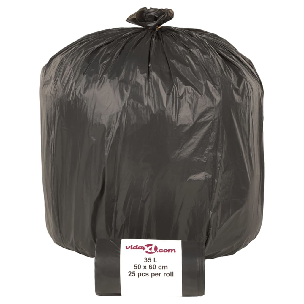 affaldsposer 250 stk. 35 l sort