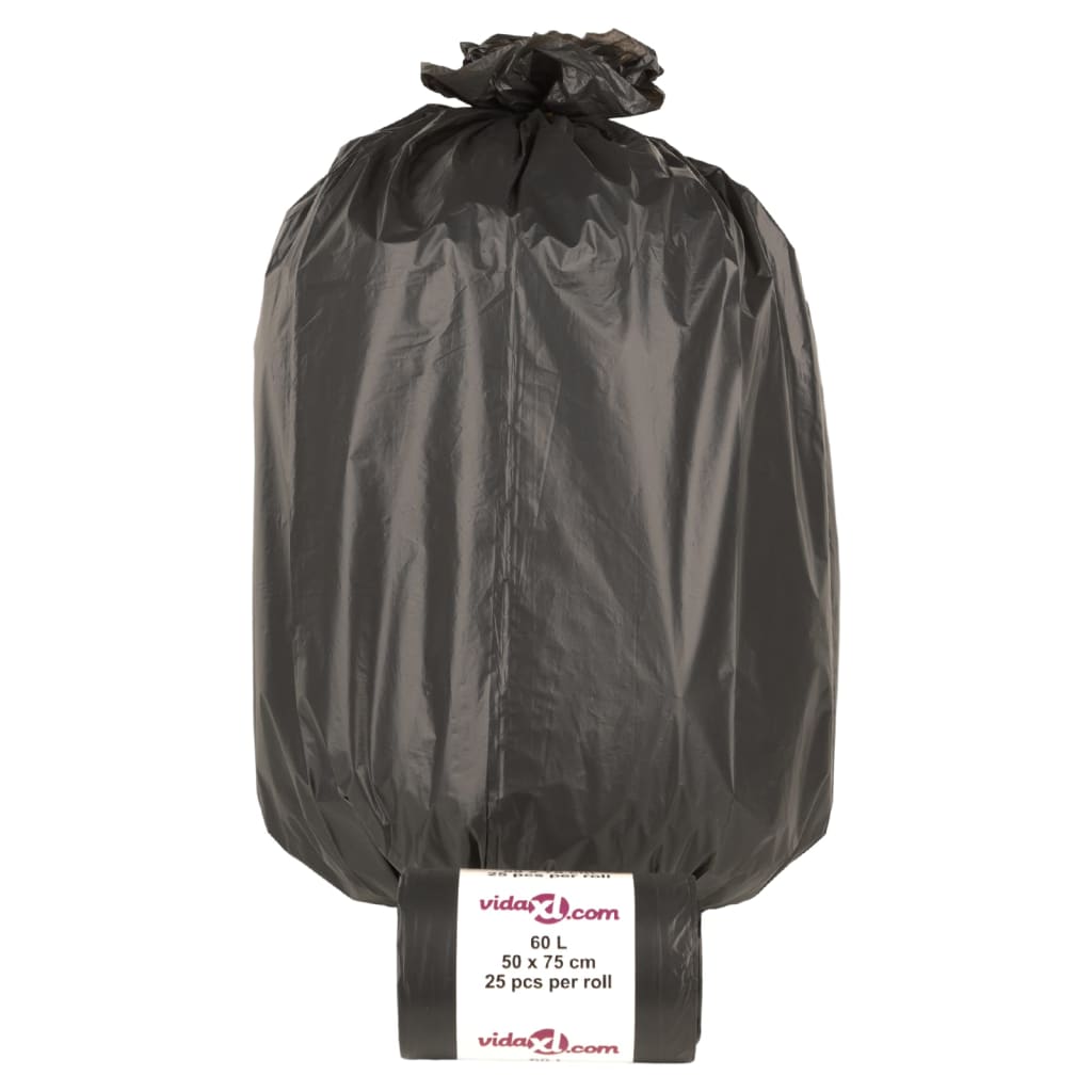 affaldsposer 250 stk. 60 l sort