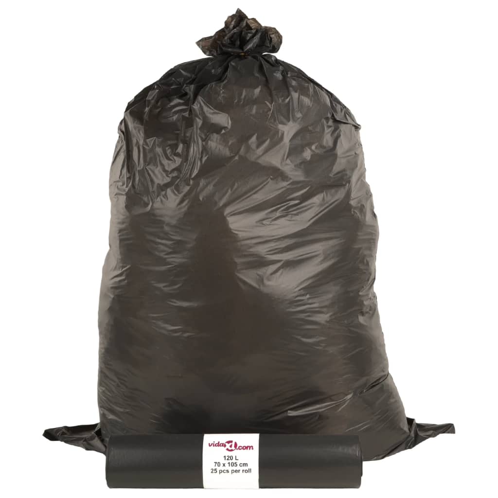 affaldsposer 250 stk. 120 l sort