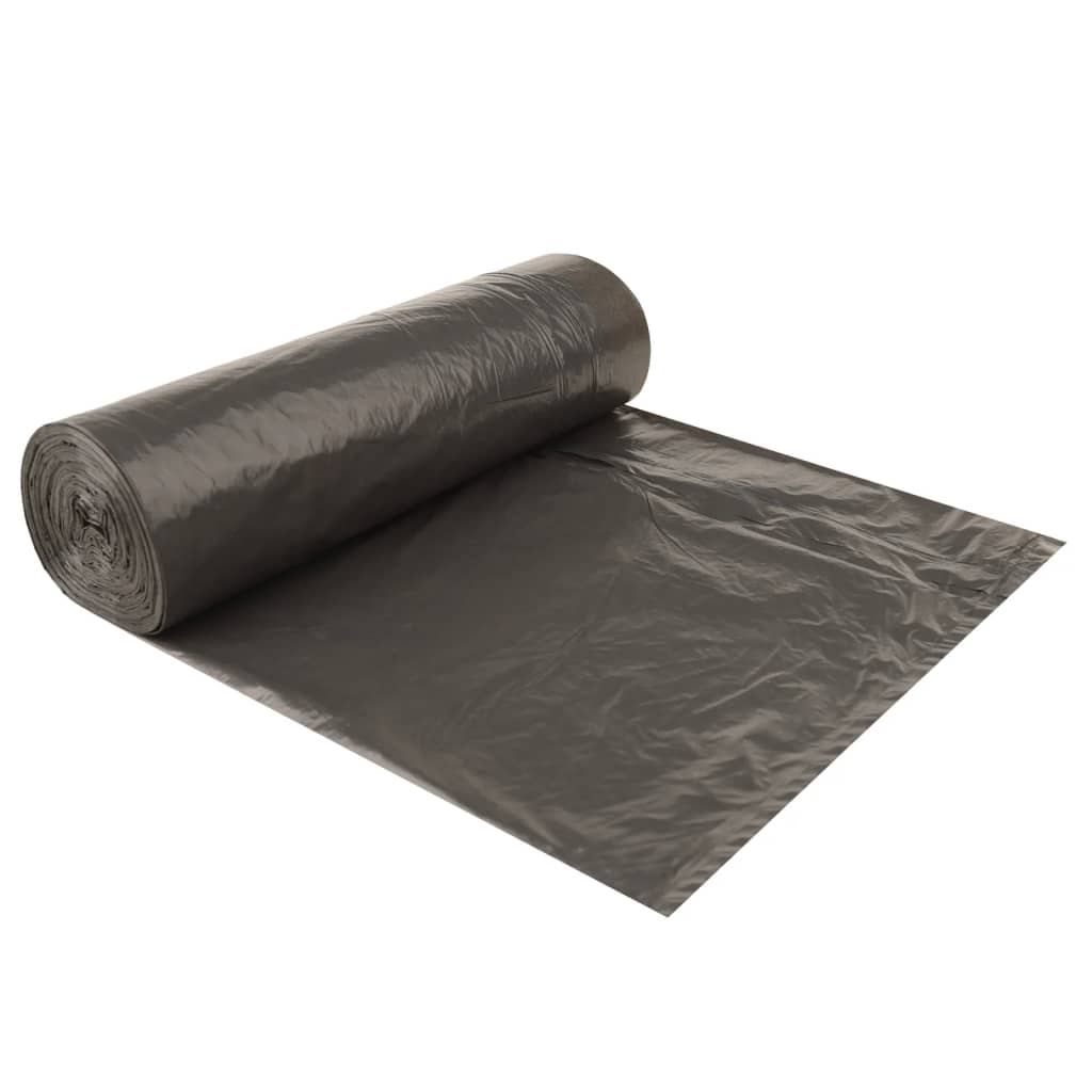 affaldsposer med lukkesnor 250 stk. 60 l sort