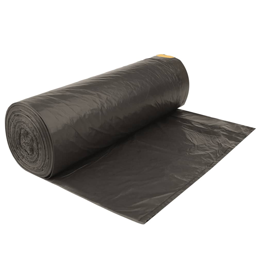 affaldsposer med lukkesnor 250 stk. 120 l sort