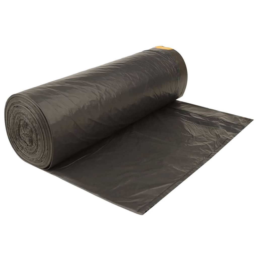 affaldsposer med lukkesnor 150 stk. 240 l sort