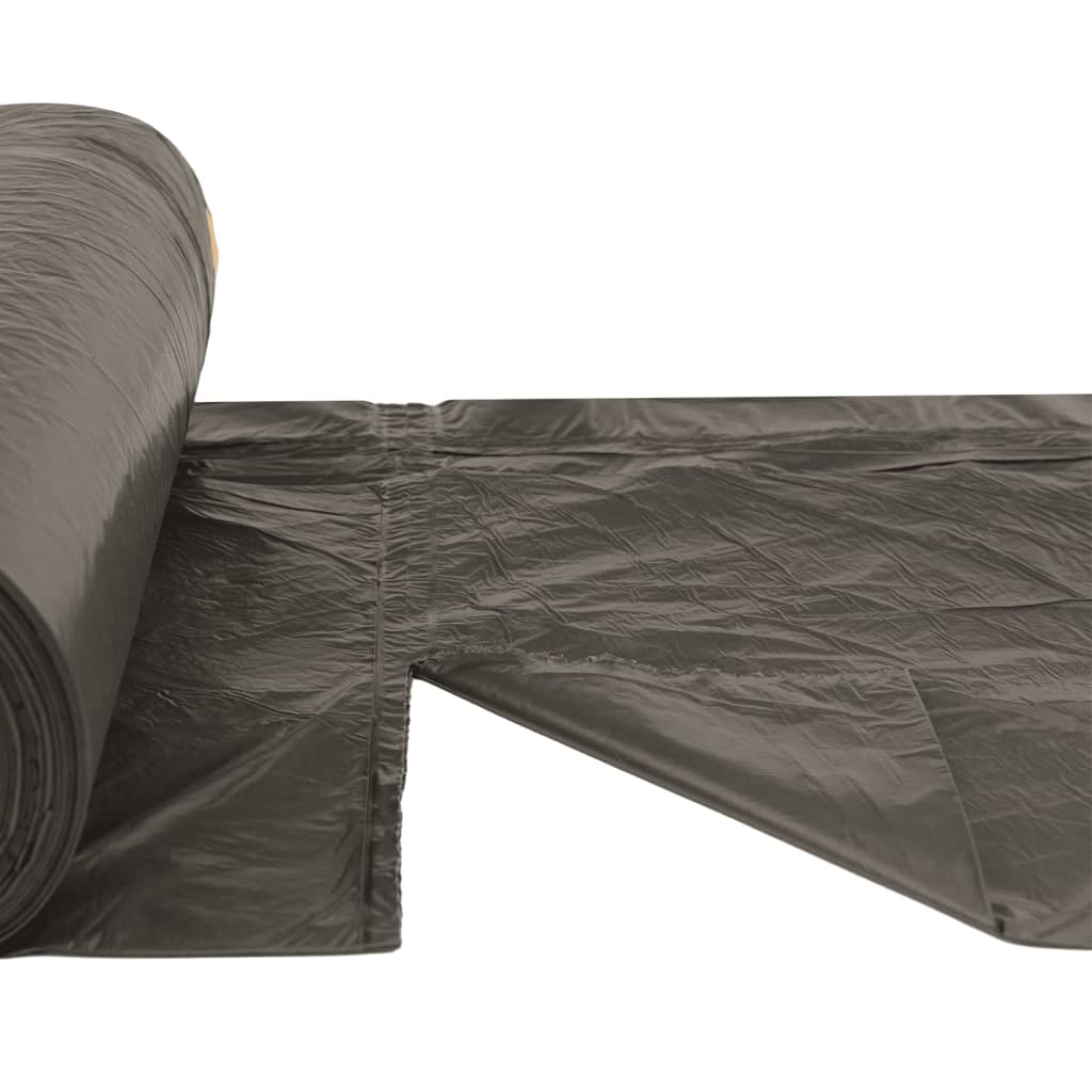 affaldsposer med lukkesnor 150 stk. 240 l sort