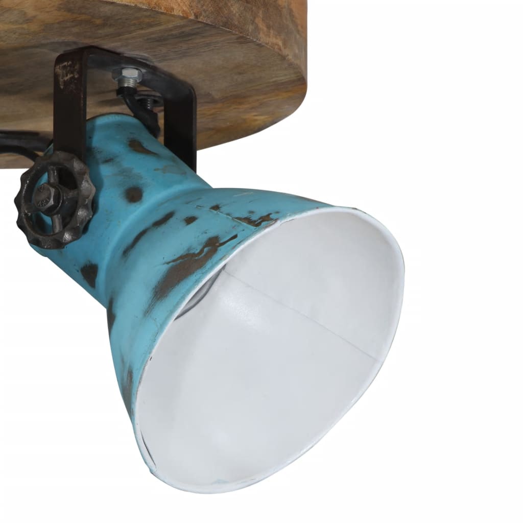 loftlampe 25 W 35x35x25 cm E27 patineret blå