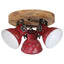 loftlampe 25 W 35x35x25 cm E27 rustik rød