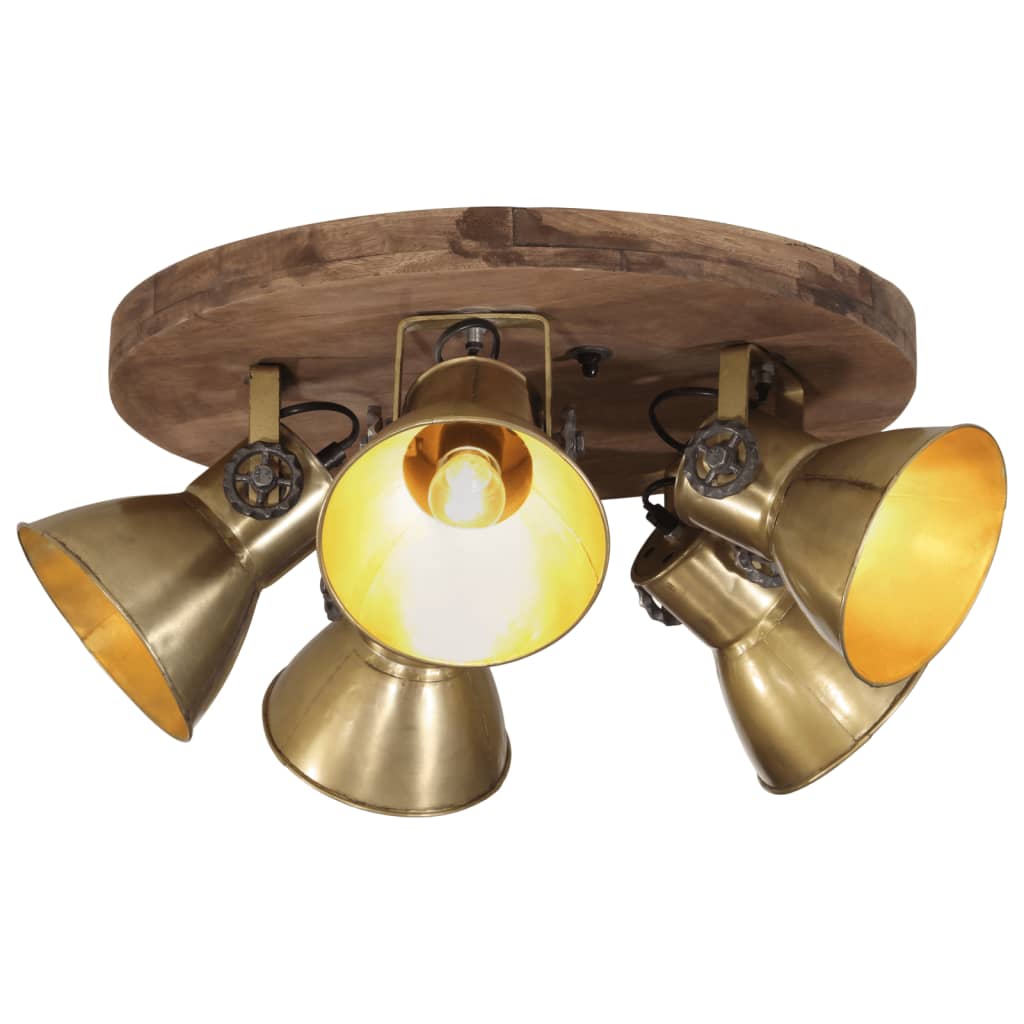 loftlampe 50x50x25 cm 25 W E27 antik messingfarve