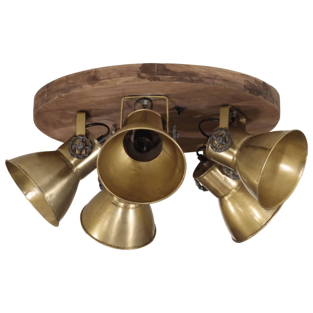 loftlampe 50x50x25 cm 25 W E27 antik messingfarve