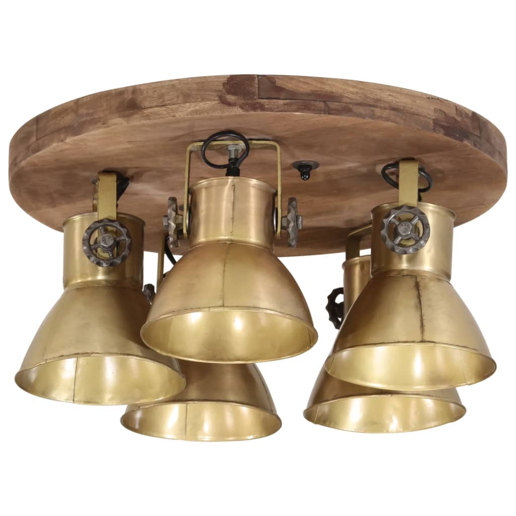 loftlampe 50x50x25 cm 25 W E27 antik messingfarve