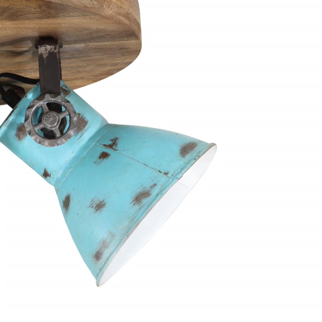 loftlampe 25 W 35x35x25 cm E27 rustik blå