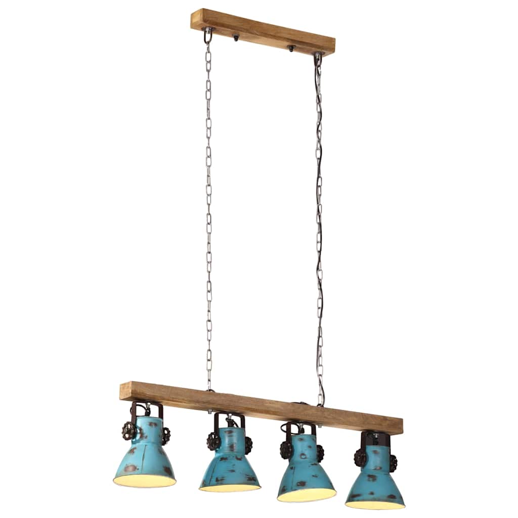 loftlampe 25 W 90x24x111 cm E27 rustik blå