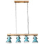 loftlampe 25 W 90x24x111 cm E27 rustik blå
