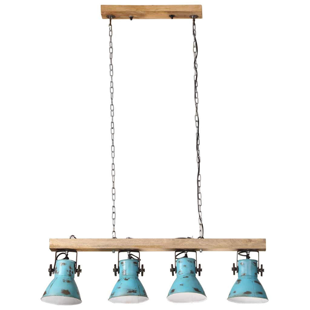 loftlampe 25 W 90x24x111 cm E27 rustik blå